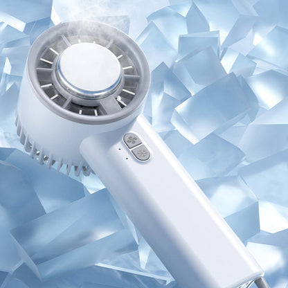 Handheld Fan with Ice Ceramic Cooling