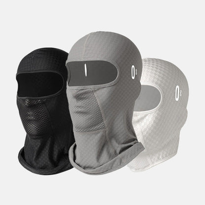 UV Cycling Mask with Eyeglass Holes