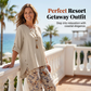 Women's Cotton Linen Half Sleeve Top ＆ Pants Set