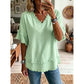 Women's V-Neck Casual Short Sleeve Top