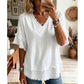 Women's V-Neck Casual Short Sleeve Top