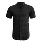 Men's Summer Stand Collar Short Sleeve Shirt