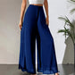 Women's Flowy Chiffon Wide-Leg Pants