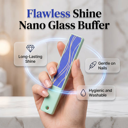 2PCS Portable Nano Glass Nail Buffer