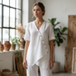 Women's Asymmetrical Top & Wide-Leg Pants Set