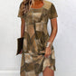 Women's Casual Patchwork Pattern Dress