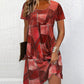 Women's Casual Patchwork Pattern Dress