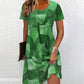Women's Casual Patchwork Pattern Dress