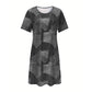 Women's Casual Patchwork Pattern Dress