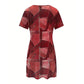 Women's Casual Patchwork Pattern Dress