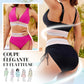 🔥💃High Waisted Tummy Control Color Block Bikini Set
