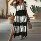 Women’s Causal V-Neck Gradient Dress