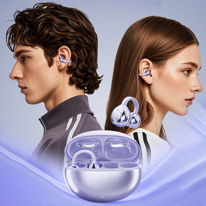 🎧 50% OFF!✨Bluetooth 5.4 Clip-On Open Ear Earbuds with Noise Cancelling🌍🏃‍♂️