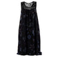 Stylish women's sleeveless dress with a print