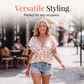 Women Casual V Neck Floral Print