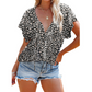 Women Casual V Neck Floral Print