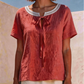Women's Elegant Lace Tie Neck Top