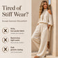 Women Cold Shoulder Halter Neck Top and Wide Leg Pants Set
