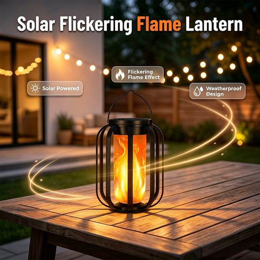 🔥50% OFF🔥Solar Flickering Flame Lantern