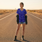 Women's Summer V-Neck Printed Top