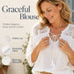 Women's V-Neck Hollow Out Sleeve Top