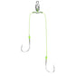 Double-Hook Carp Fishing Rig with 8 cm Quick-Connect PE Leader