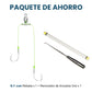Double-Hook Carp Fishing Rig with 8 cm Quick-Connect PE Leader