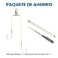 Double-Hook Carp Fishing Rig with 8 cm Quick-Connect PE Leader