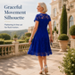 Women's Lace Trim Summer Dress Elegant A-Line Tulle Dress