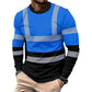 Men's Printed Round-neck Long-sleeve Shirt