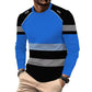 Men's Printed Round-neck Long-sleeve Shirt
