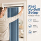 No-Drill Magnetic Accordion Door Curtain