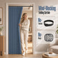 No-Drill Magnetic Accordion Door Curtain
