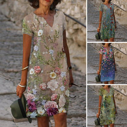 Women's Charming Loose Bold Print Dresses