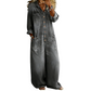 Women's Casual Long Sleeve Denim Jumpsuit