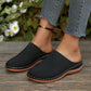 Women's Perforated Slip-On Platform Mules