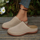 Women's Perforated Slip-On Platform Mules
