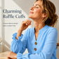 Women's Elegant V-Neck Ruffle Sleeve Blouse