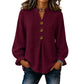Women's Elegant V-Neck Ruffle Sleeve Blouse