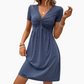 Women's V-Neck Short-Sleeved Dress