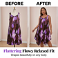 Elegant Gradient Print Sleeveless Dress