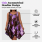 Elegant Gradient Print Sleeveless Dress