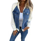 🎁New Arrivals 50% OFF💥Women's Creative Denim Splicing Jacket 🧥 – Edgy Streetwear for Daily Cool Looks