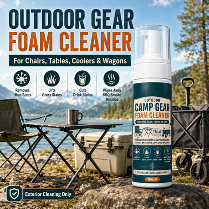 Outdoor Camp Gear Foam Cleaner with Cleaning Towel