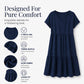 Women's V-Neck Tiered Ruffle Dress