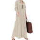 Women's Elegant Maxi Shirt Dress