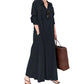 Women's Elegant Maxi Shirt Dress
