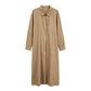 Women's Elegant Maxi Shirt Dress
