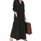 Women's Elegant Maxi Shirt Dress