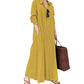 Women's Elegant Maxi Shirt Dress